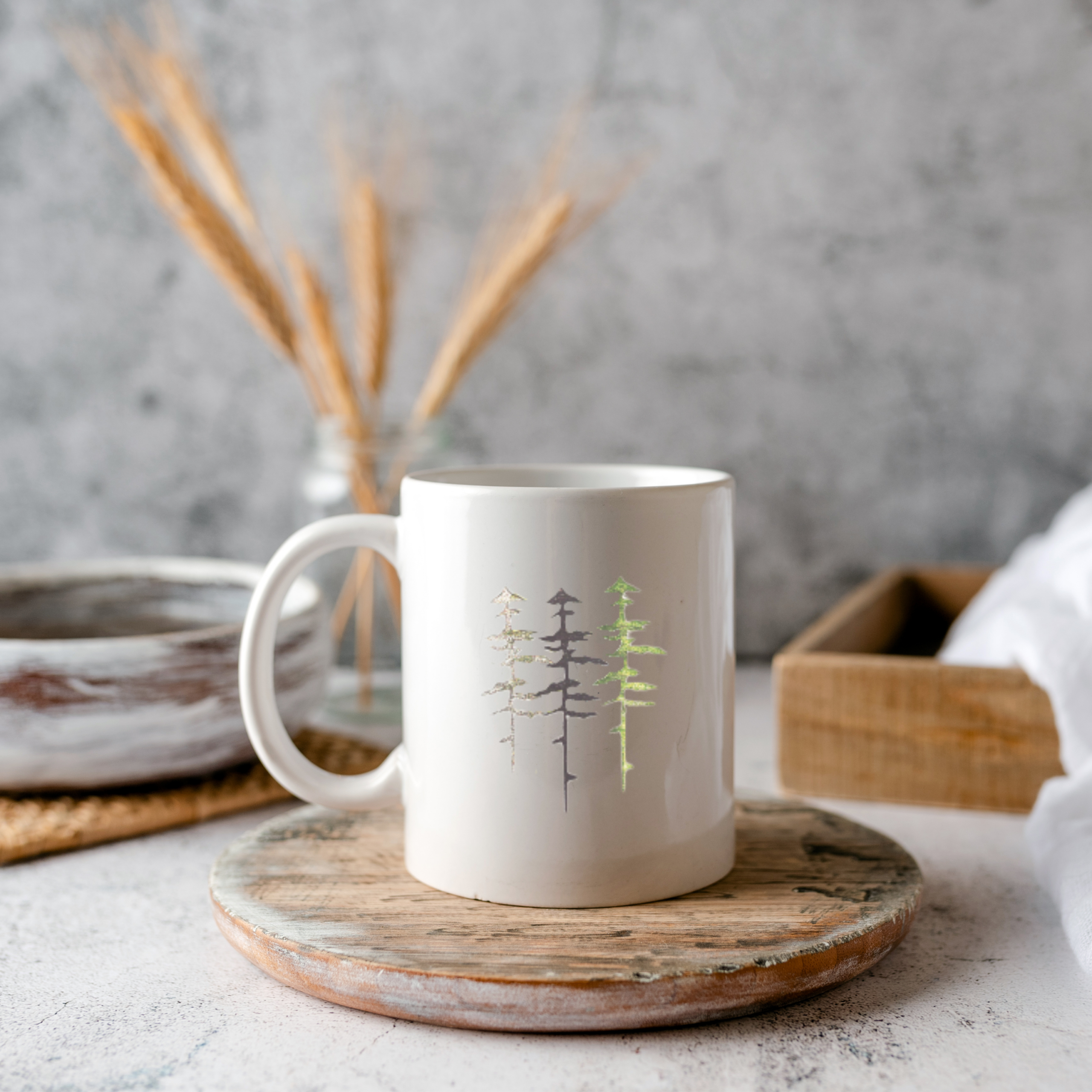 Drzewa. Stempel cyfrowy. - obrazek 4