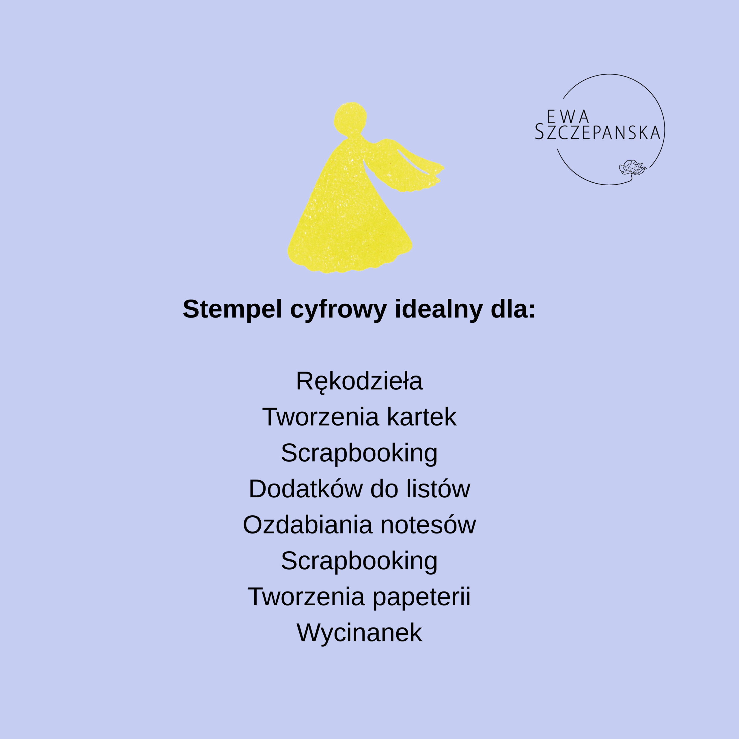 Anioł. Stempel cyfrowy. - obrazek 4