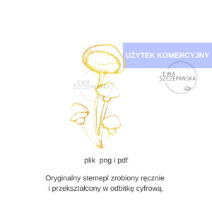 stempel grzyb, pieczątka cyfrowa grzyb, stempel do pobrania, stempel grazyb do pobrania