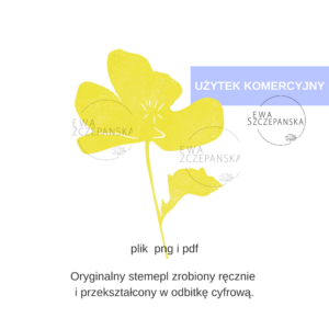 digital flower stamp