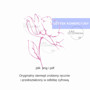 Stempel do pobrania piwonia