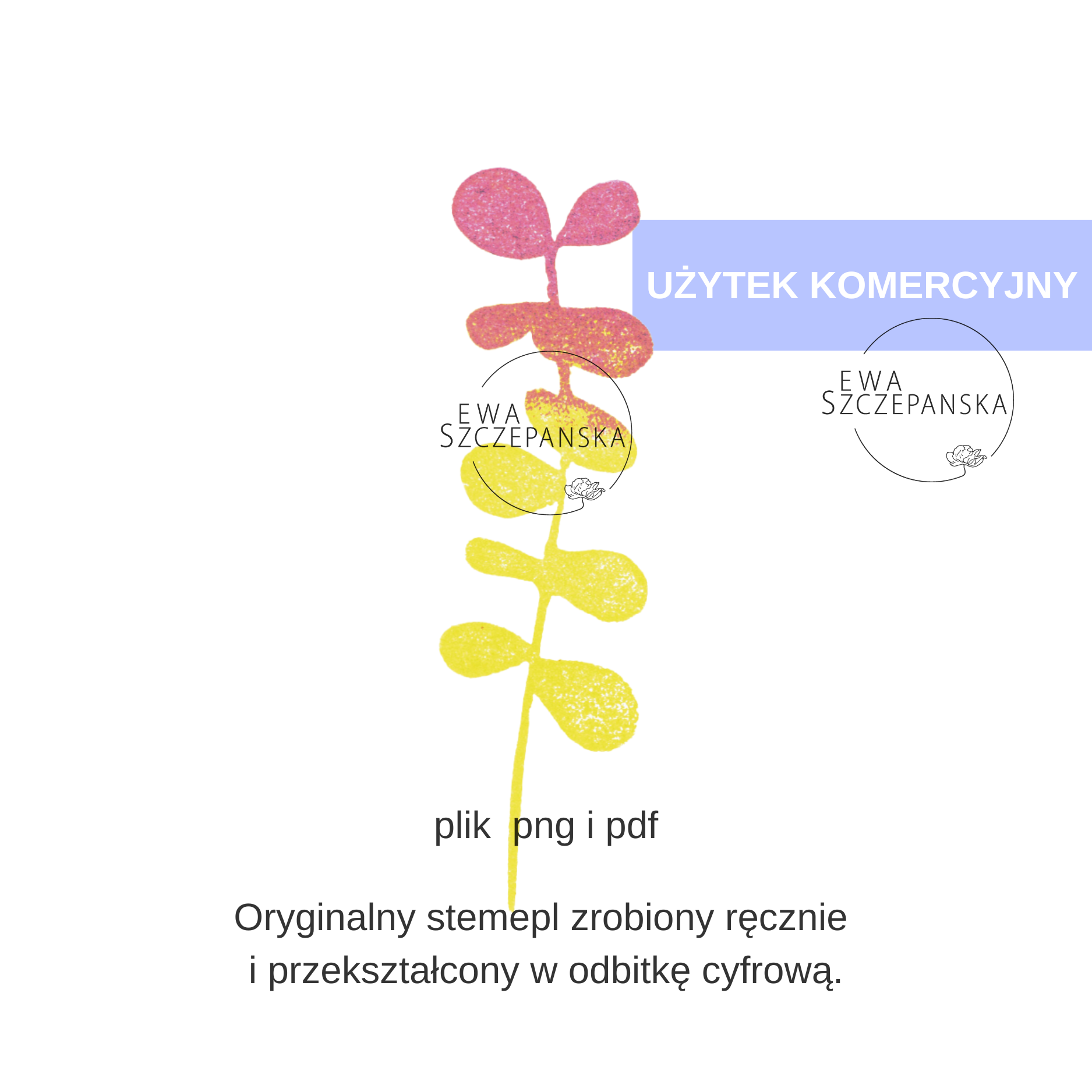 stempel do pobrania eukaliptus