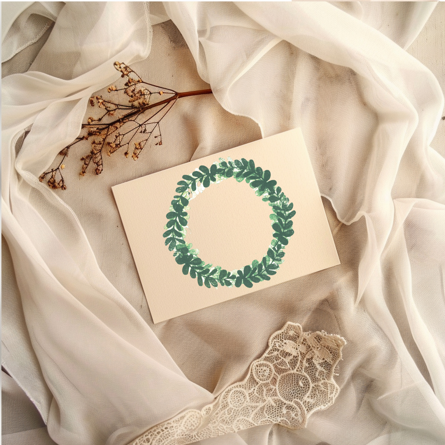 Stempel cyfrowy wianek boho