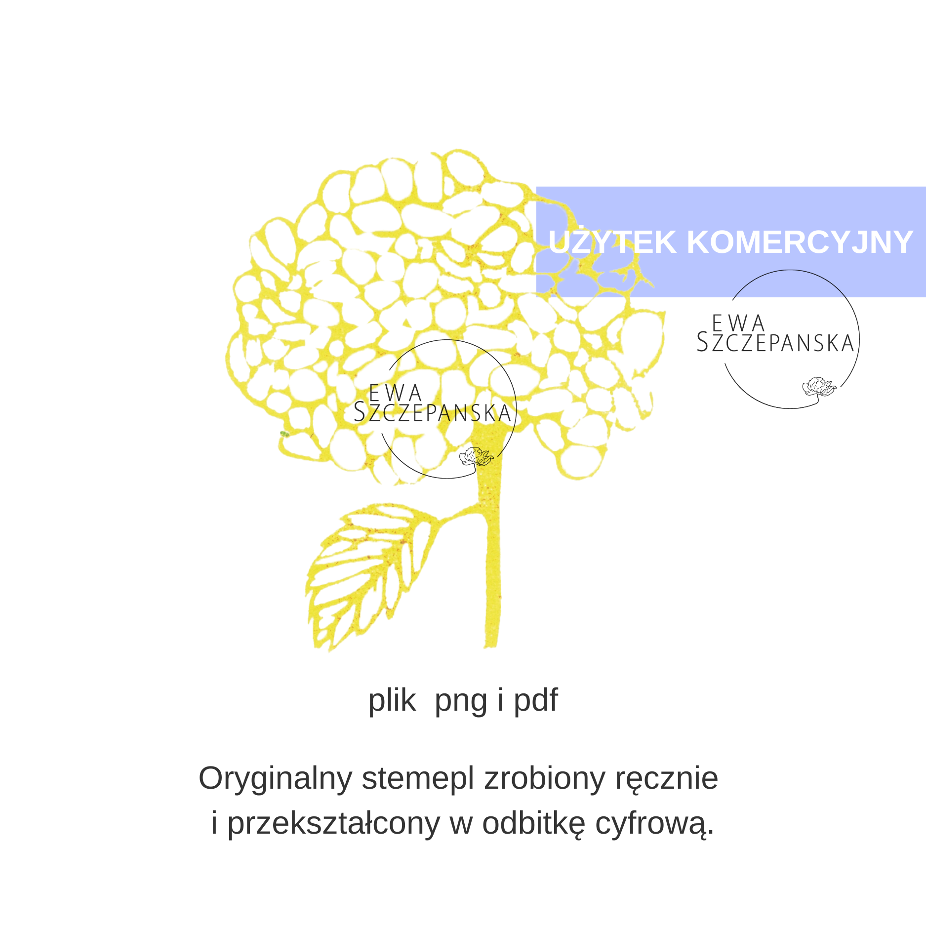 Hortensja stempel do pobrania