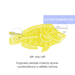 cyfrowy stempel ryba